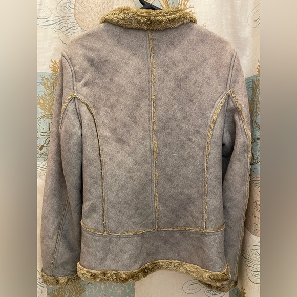 CABELAS Faux Fur Suede Sport Outdoor Barn Utility Hunting Jacket Coat Med Brown - Picture 7 of 12